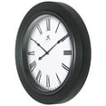 thumbnail image 5 of Infinity Instruments Roman Weave Plastic 16" Indoor Wall Clock with Roman Numerals & Quartz Movement for Accurate Timekeeping, Black, 5 of 7