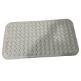 thumbnail image 4 of Long Bathtub Mat PVC Non-Slip Anti Mould Shower Mat with Drain Holes & Suction Cups Machine Washable Solid White100x40cm, 4 of 5