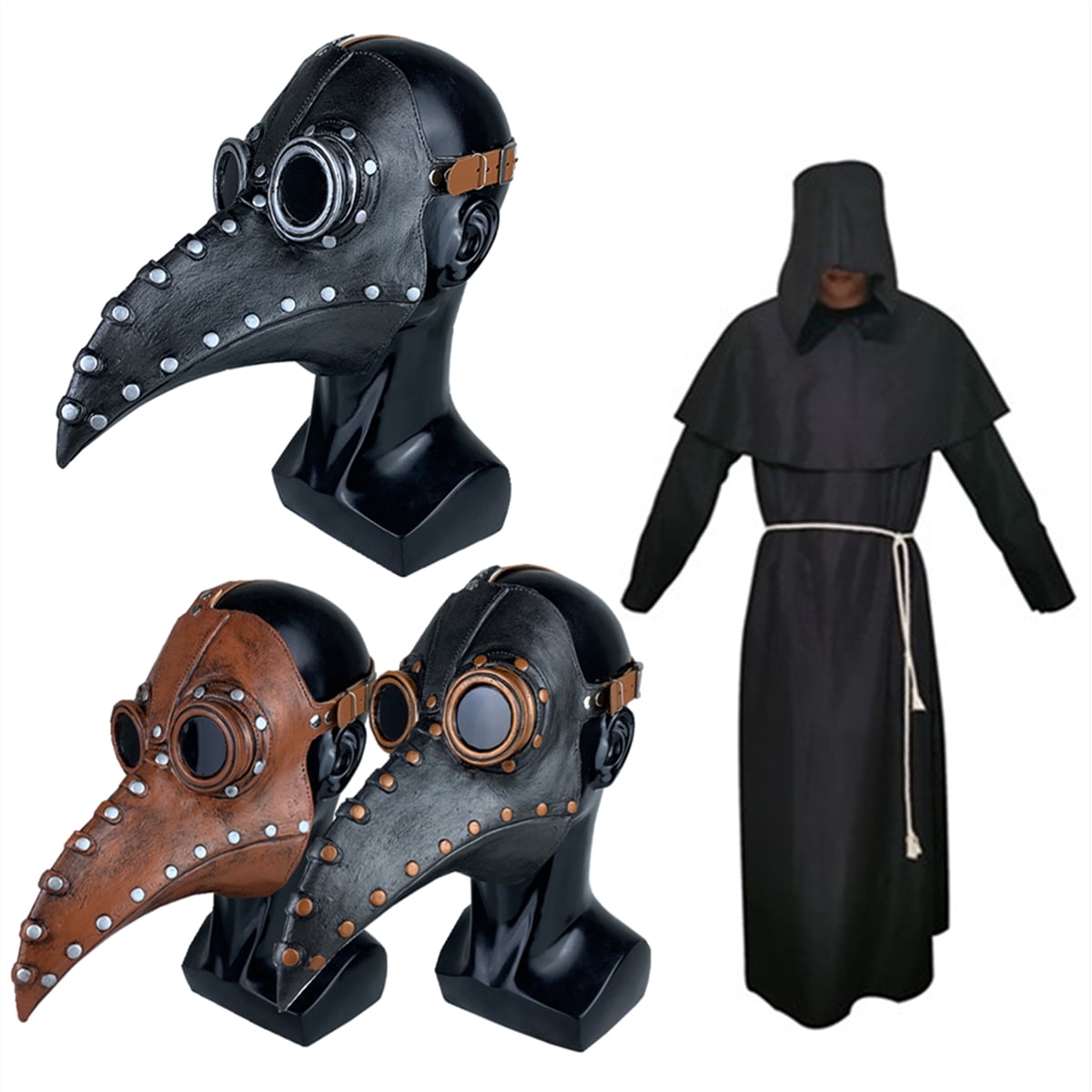 Mask Plague Doctor Bird Mask Long Nose Beak Steampunk Cosplay Party