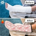 thumbnail image 7 of Jiueut Easter Rabbit Leg Cast Covers Plaster Cast Covers for Shower Leg Size S Foot Cast Shower Cover Kids Washable Cast and Bandage Protector Foot Cast Shower Cover, 7 of 7