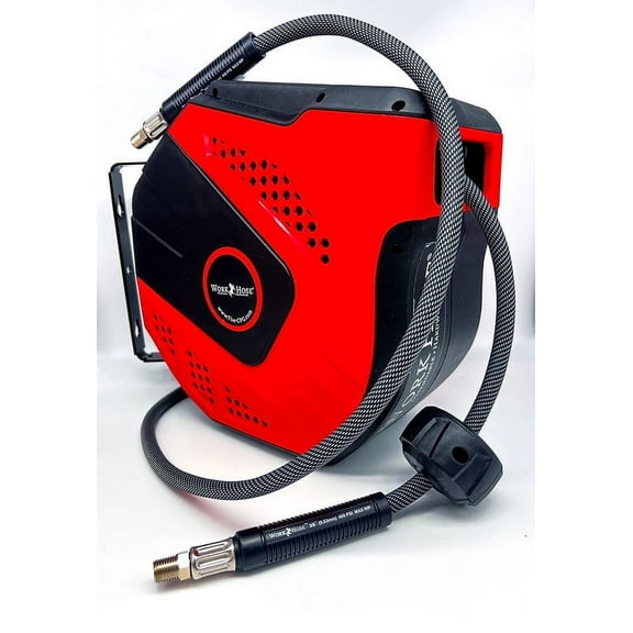 Work Hose - Hose Reel with 1600 Series Work Hose -3/8" X 50'