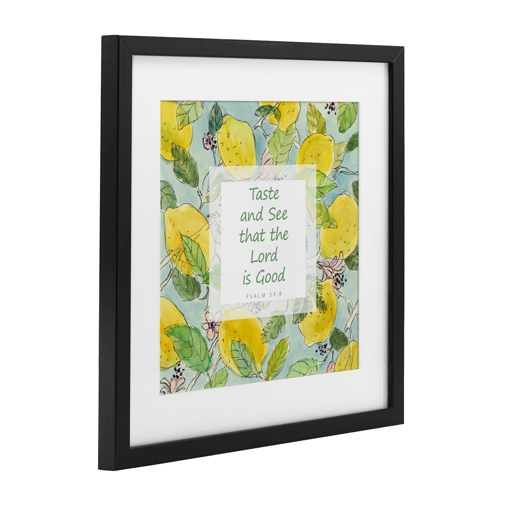 Stupell Industries Taste & See Lord Is Good Black Framed Print Under Glass, design by Lanie Loreth