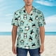 thumbnail image 2 of Balery Winter Skiing Penguin Camisas hawaianas de manga corta para hombre, camisas playeras de corte holgado, camisas de vacaciones con botones,Large, 2 of 7