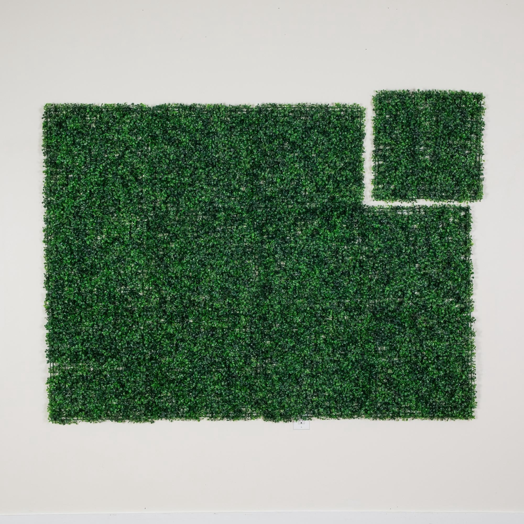 20in. x 20in. Artificial Boxwood Mat Wall Panel - Set of 12