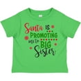 thumbnail image 3 of Inktastic Santa is Promoting Me to Big Sister Girls Toddler T-Shirt, 3 of 5
