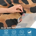 thumbnail image 5 of Yayeee Kitchen Curtains Tier Set of 2 Light Filtering 57"x36" Over Sink Window Panels, Leopard Pattern, 5 of 7