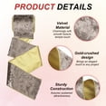 thumbnail image 3 of Uxcell 4" x 10 Yards Velvet Wired Gold Crushed Ribbon for Bow Decor Coffee, 3 of 7
