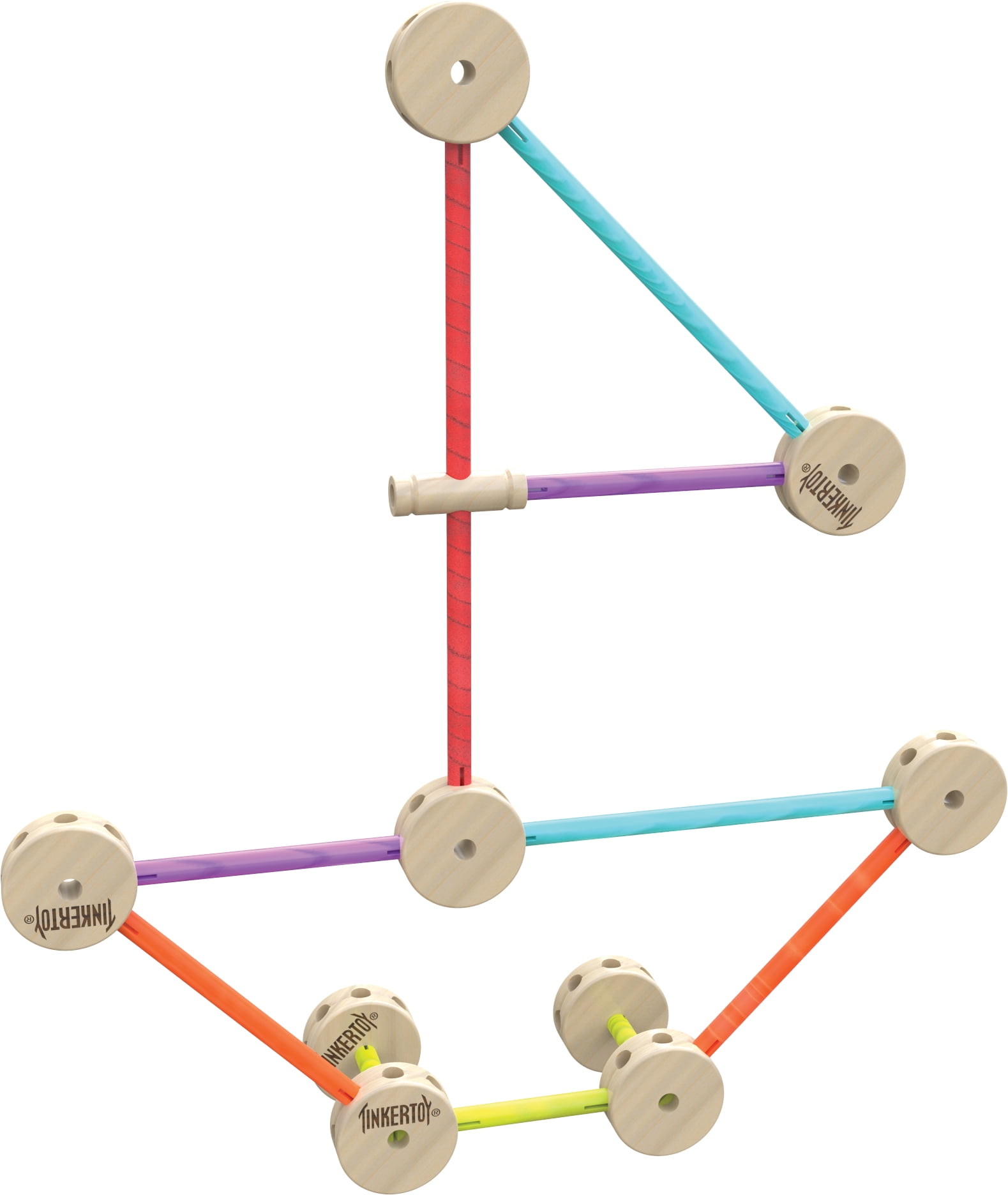 tinkertoy deluxe wood building set