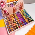 thumbnail image 4 of Paleta de sombras de ojos HUOGUO 99 colores con purpurina nacarada mate, 4 of 5