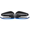 thumbnail image 1 of 2 tapas de espejo retrovisor lateral para coche para C E Cla Gla Class W176 W117 Fiber+Blue, 1 of 5