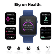 iTouch Air 4 Smartwatch: Blue Case With Blue Silicone Strap 41mm
