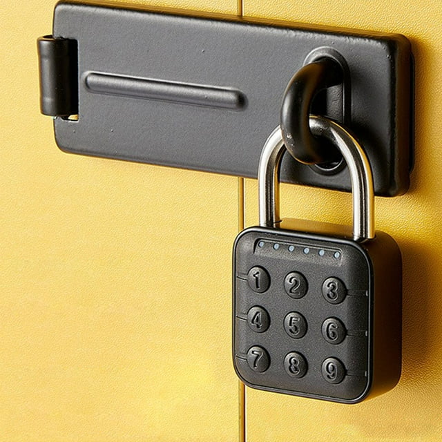 RYRDWP Electronic Locks Combination Locks Small Locks Student Lockers Smart Padlock U-type Remote Power Meter Cabinet Combination Locks