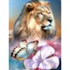 thumbnail image 1 of Cuadros Decorativos 11CT impreso completo punto de cruz DIY tigre mariposa mano pintura habitación decoración JShteea Nuevos Originales, 1 of 8