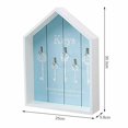 thumbnail image 3 of Caja De Llaves De Estilo Moderno Con Forma De Casa, Caja De Almacenamiento Para Colgar En La Pared Con Llave De Madera, Joyero Cateissary HA023626-00, 3 of 7