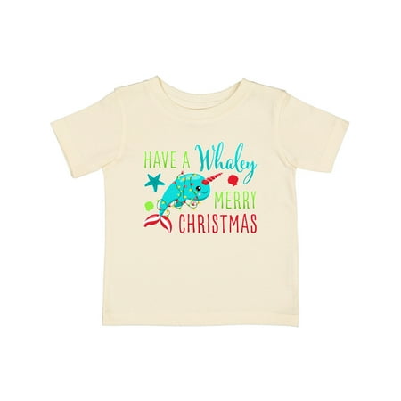

Inktastic Have a Whaley Merry Christmas with Cute Narwhal Gift Baby Boy or Baby Girl T-Shirt