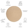 thumbnail image 5 of SAFAVIEH Courtyard Blair Checkered Indoor/Outdoor Area Rug, Natural/Cream, 7'10" x 7'10" Round, 5 of 9