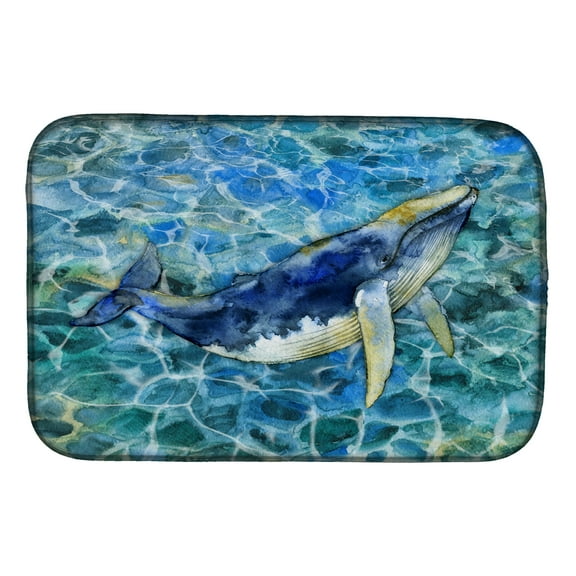 Caroline's Treasures Humpback Whale Dish Drying Mat