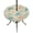 Green Brown, variant on Round Outdoor Tablecloth with Umbrella Hole and Zipper, Teal Red Coastal Tablecloth with Elastic Waterproof, Summer Beach Nautical Sea Turtle Coral Starfish Patio Table Covers for 31" - 35" Tables