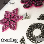 Crystal Lane DIY 288pcs SS30 (6.5mm) Black Diamond | Glass Round Flat Back Rhinestones