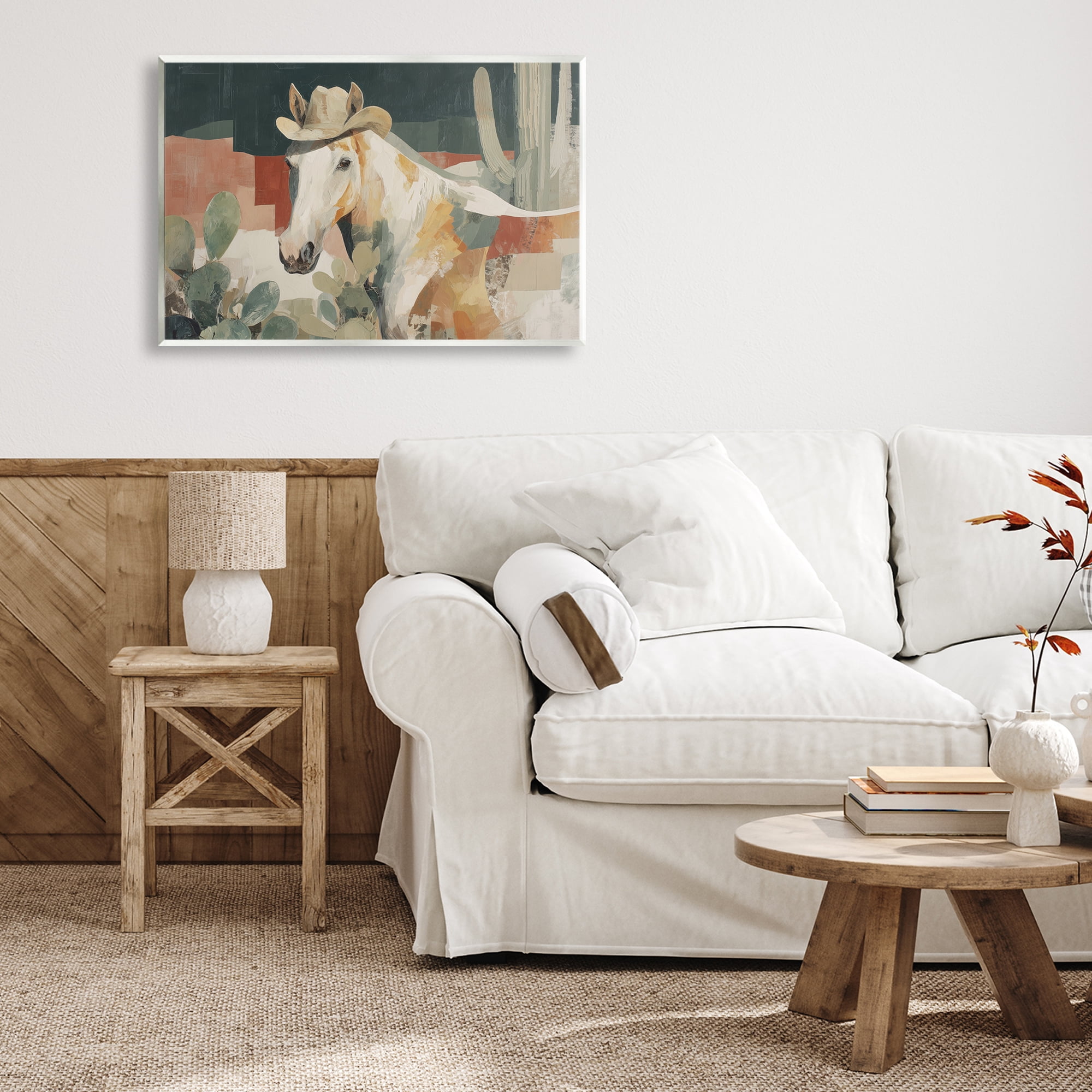 Stupell Industries Horse in Cowboy Hat Wall Plaque Art, design by Chromatic Storm Studio