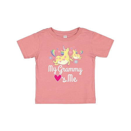 

Inktastic My Grammy Loves Me Unicorn Girls Baby T-Shirt
