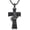 Black, variant on Marines Cross Necklace for Men 925 Sterling Silver Marines Celtic Birthday Jewelry for Husband Father