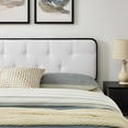 thumbnail image 2 of Modway Bridgette Full Wood Platform Bed With Splayed Legs, Black/White, 2 of 12