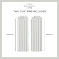thumbnail image 5 of Exclusive Home Crescendo Lined Room Darkening Blackout Hidden Tab Top Curtain Panel Pair, 52"x96", Champagne, Set of 2, 5 of 8