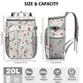 thumbnail image 3 of Travel Cooler Bag - Pioneer Flower Floral Print Pattern Camping Beer Cooler Backpack with Bottle Opener- Waterproof Insulated Picnic Backpacks - Cooler Bag for Beach, 3 of 6