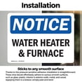 thumbnail image 3 of (2 Pack) Water Heater & Furnace OSHA Notice Sign 24 Inch X 18 Inch Vinyl Label Decal Sticker Weather Resistant, UV Protected for Workplace, Business, and Construction Site, Made in the, 3 of 7