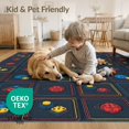 thumbnail image 4 of ODIKA 8'x10' Washable Area Rug Durable, Non-Slip Gamer Console Dice Rectangular Throw Alfombra Video Arcade Led for Living Room, Under Sectional, Family, 4 of 7