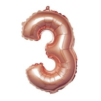 Efavormart Rose Gold 16" tall Alphabet Letters / Number Foil Balloons Party Wedding Decorations Graduation New Year Party- 3