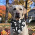 thumbnail image 2 of Dog Bandana 1 Pack,Ghost Boo Halloween Pattern Bandanas for Dogs,Cat Bandana,Small/ Large Dog Bandana 2 Size,Dog Bandanas Girl Boy, 2 of 5