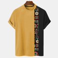 thumbnail image 1 of Camisa a rayas Vintage para hombre, camiseta informal de manga corta, jersey de estilo Simple, sudadera de gran tamaño, Tops sueltos, Verano, 1 of 4