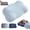 Light-blue, variant on Cloud Pillow - Ergonomic Memory Foam Pillow with Cervical Support for Side Sleeper & Neck Pain Relief, Adjustable Contour Cooling Pillow for Adults, Back and Stomach Sleepers Alignment Support
