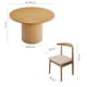 thumbnail image 2 of Ilios Innova | Comedor Redondo Moderno de Madera con 6 Sillas Acolchadas, , Diseño Decorativo para Comedor, Sala o Espacios Contemporáneos, 2 of 9
