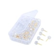 thumbnail image 3 of 100 Pieces Sewing Pin Pins, Straight Quilting Pins, for Sewing Projects Round Gold, 3 of 9