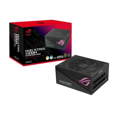 ASUS ROG Strix 1000W Gold Aura Edition (Fully Modular Power Supply, 80  Gold Certified, ATX 3.0, Cybenetics Lambda A  Certification , PCIe Gen 5.0 Ready, Axial-tech Fan, Aura Sync)