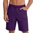 thumbnail image 7 of KIHOUT Men's Quick Dry Hiking Cargo Shorts Elastic Waist Drawstring Multi Pocket Lightweight Pre-Shrunk Summer Outdoor Workout Shorts, 7 of 7