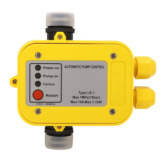 Water Pump Pressure Switch 1.1KW 10Bar IP65 Waterproof Automatic Water Pump Pressure Controller 110V