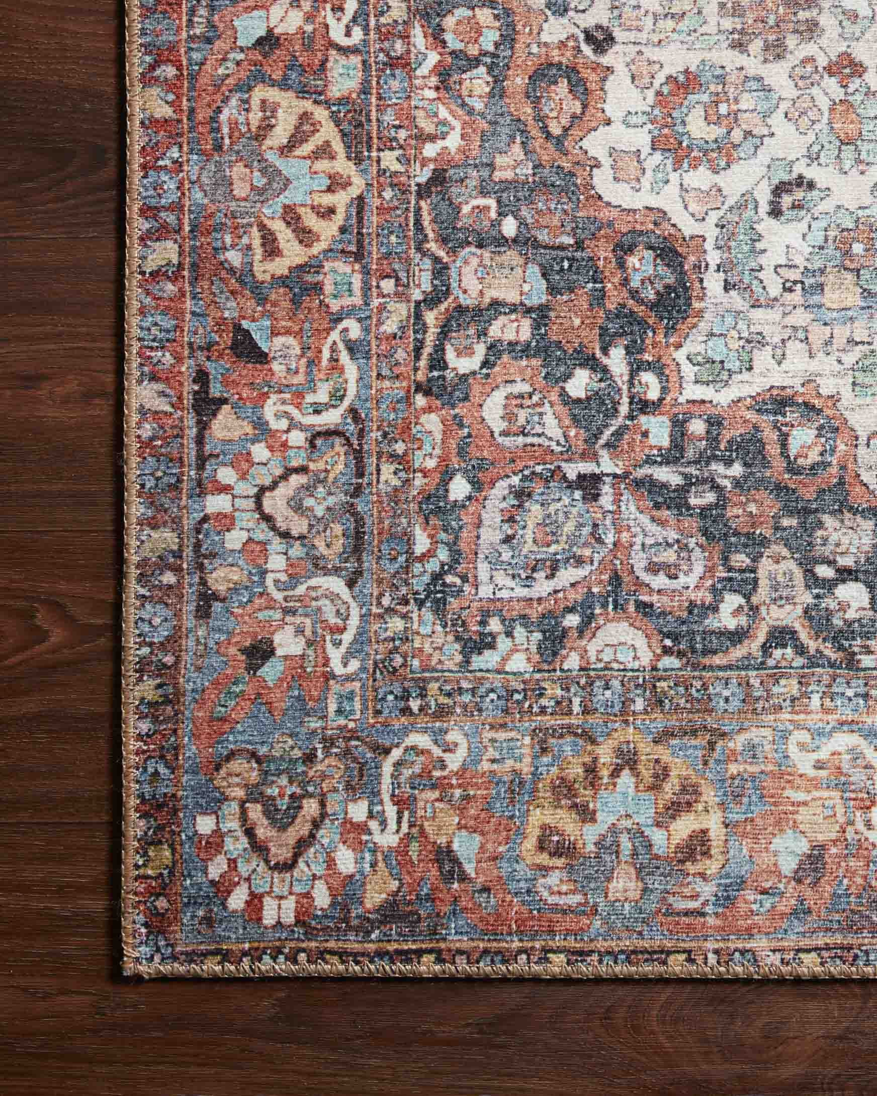 Loloi Wynter Red / Multi 2'-3" x 3'-9" Accent Rug