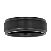 steel nation jewelry mens black ip tungsten 8mm step edge comfort fit wedding band mens - Walmart Wedding Ring steel nation jewelry mens black ip tungsten 8mm step edge comfort fit wedding band mens - Walmart Wedding Ring