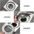 thumbnail image 4 of 2pcs Professional Bath Drain Filter Stainless Steel Sink Strainer For Kitchen, 4 of 4