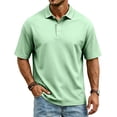 thumbnail image 3 of Men's Golf Polo Shirts Big and Tall Short Sleeve Lightweight Pullover Casual Lapel Collar Tee Tops, 3 of 7