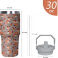 thumbnail image 2 of Ladybug Insulated Tumbler with Handle & Straw, 30oz Stainless Steel Travel Mug, Cute Water Bottle Coffee Cup for Women Men, Gifts for Animal Lovers, 2 of 6