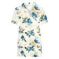 thumbnail image 5 of Yufatyle Womens Button Down Pajamas Set Short Sleeve Sleepwear Summer Soft Floral Pj Lounge Set Loose Nightwear 2XL, 5 of 5