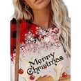 thumbnail image 3 of Gvmfive Women Christmas Sweatshirt Long Sleeve Holiday Pullover Tops, 3 of 4