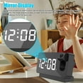 thumbnail image 3 of Evjurcn Digital Projection Alarm Clock for Bedroom LED Digital Clock Projection on Ceiling Wall with USB Charging Port 180Projector 12/24H for Heavy Sleeper, 3 of 8