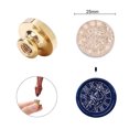 thumbnail image 5 of Cabeza De Sello Cabeza de sello redondo cielo estrellado DIY ornamental para invitaciones de boda XK53 Ndcxsfigh Libre de BPA, 5 of 5