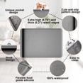 thumbnail image 4 of Alfombrilla de silicona para perros Carry360, 36 x 24 cm, impermeable, gris, 4 of 7